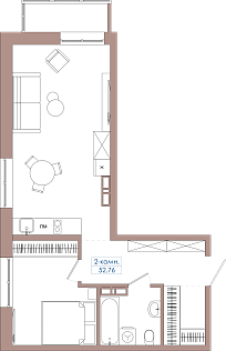 1-комнатные квартиры